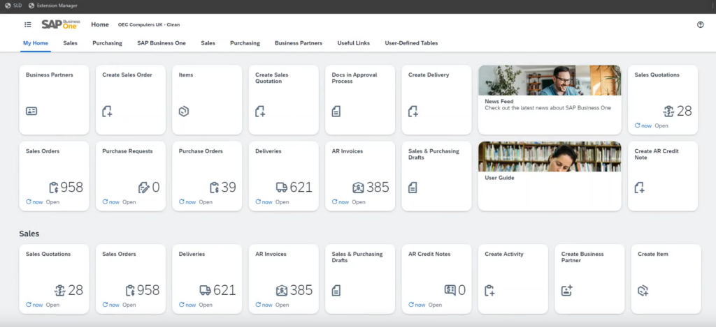 SAP Business One's Web Client